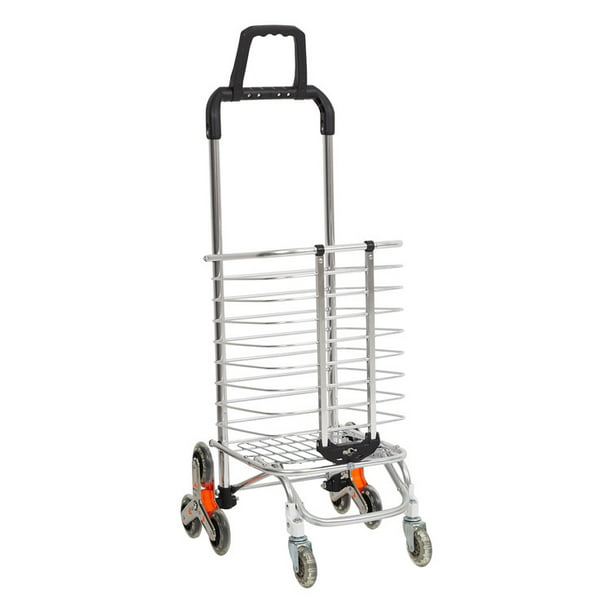Color : A GF Trolley Large Shopping cart Climbing car Shopping cart Folding Small Puller Trailer Portable Old cart Supermarket Household Trolley 